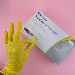 Medicom SafeTouch Перчатки нитриловые желтые (1102 TG) 3,8 г, 100 шт
