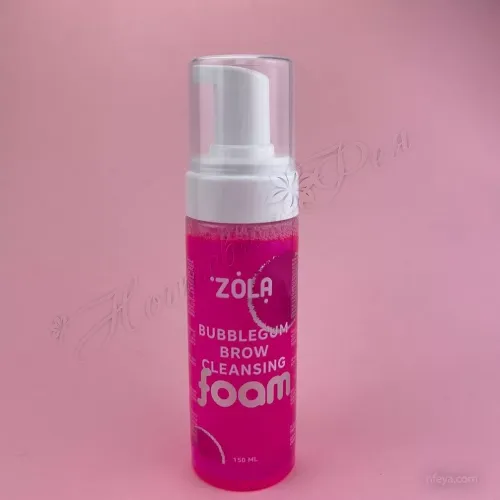 ZOLA Bubblegum Brow Cleansing Пена для бровей очищающая розовая, 150 мл