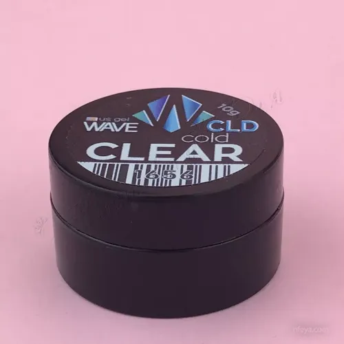 Wave us gel CLD 10 г, низкотемпературный (cold) гель (Clear (прозрачный 1656)), гель США