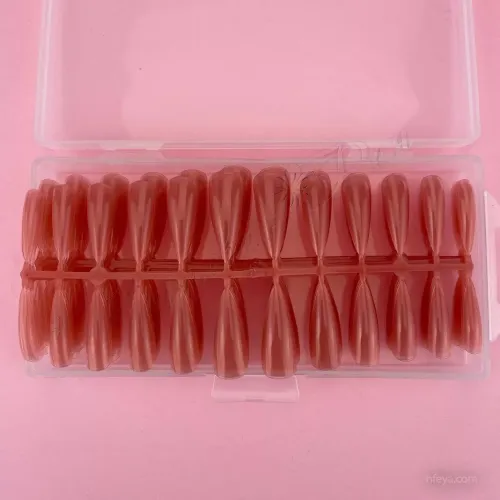 Типсы гелевые камуфлирующие в пластиковом контейнере (№1, №2, №3), 240 шт