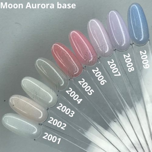 Moon Full Rubber Base AURORA База с шиммером, 8 мл