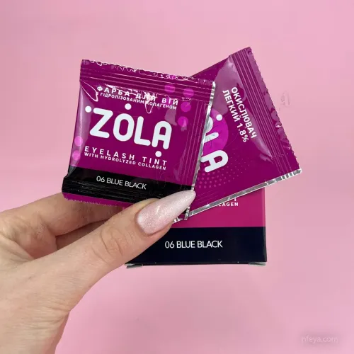 ZOLA Краска для бровей с коллагеном и окислителем (в саше), 5 мл
