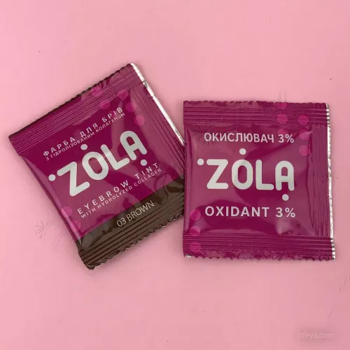 ZOLA Фарба для брів з колагеном та окислювачем (у саші), 5 мл