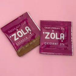 ZOLA Краска для бровей с коллагеном и окислителем (в саше), 5 мл
