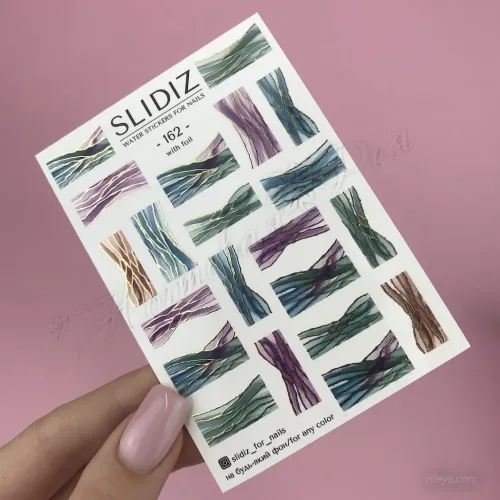 Slidiz FOIL Слайдеры на водной основе размер с фольгой 7х10 см (020223), 1 шт