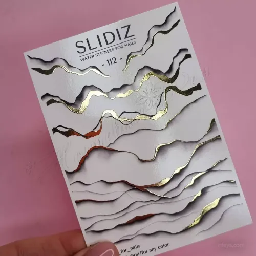 Slidiz FOIL Слайдеры на водной основе размер с фольгой 7х10 см (020223), 1 шт