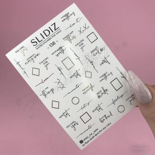 Slidiz FOIL Слайдери на водній основі розмір з фольгою 7х10 см (020223), 1 шт.