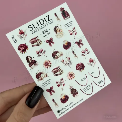 Slidiz FOIL Слайдери на водній основі розмір з фольгою 7х10 см (020223), 1 шт.