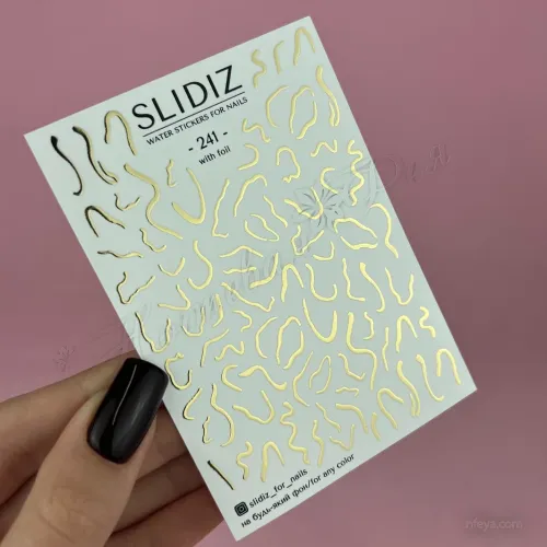 Slidiz FOIL Слайдери на водній основі розмір з фольгою 7х10 см (020223), 1 шт.