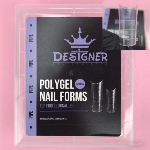 Designer Poligel Nail forms Верхние формы, 120 шт