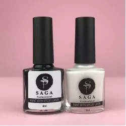 Saga Paint with Sticky layer Фарба для стемпінга з липким шаром, 8 мл