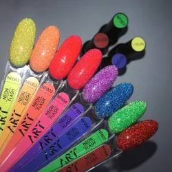 ART Neon Flash (NF) Світловідбивний неоновий гель-лак, 6 мл