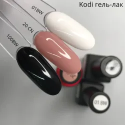 Kodi Гель-лак №20CN, 01BW, 100BW, (красная бутылочка), 7 мл