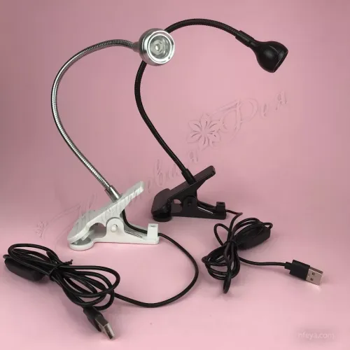 LED Лампа гибкая на прищепке Clip on UV lamp, 5 ватт
