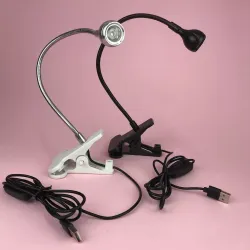 LED Лампа гнучка на прищіпці Clip on UV lamp, 5 ват