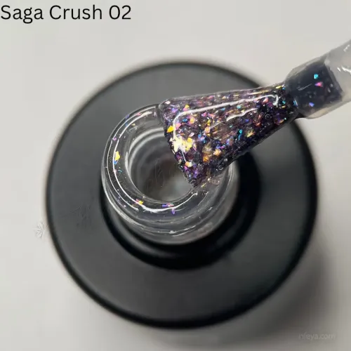 Saga Crush Top Топ без липкого слоя с блестками, 9 мл