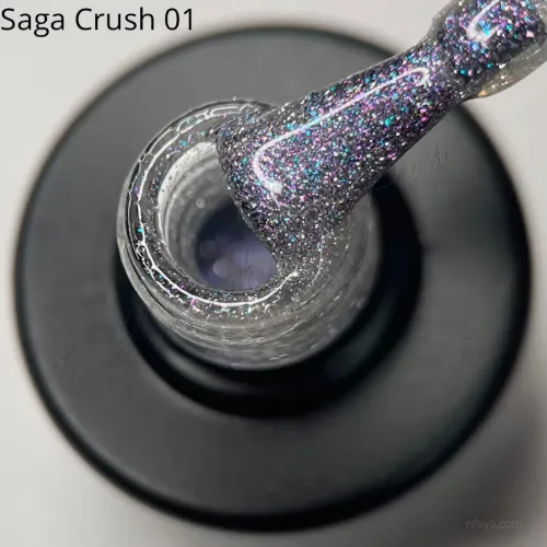 Saga Crush Top Топ без липкого слоя с блестками, 9 мл