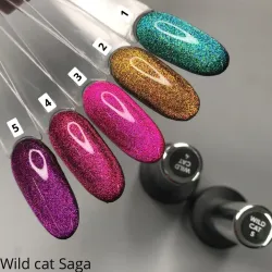 Saga WILD CAT Гель-лак з ефектом котячого ока, 9 мл