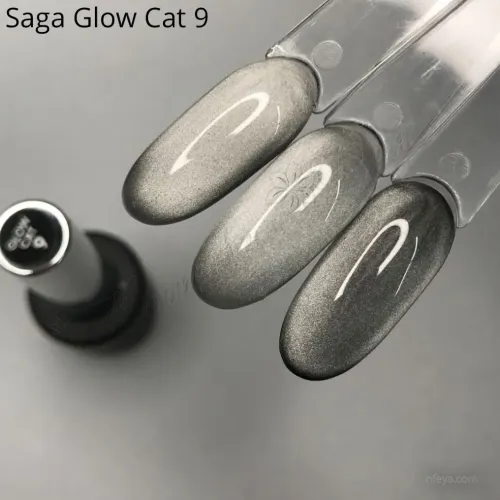 Saga GLOW CAT Гель-лак з ефектом котячого ока, 9 мл