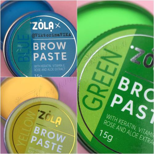 ZOLA Brow Paste White Контурна паста для брів КОЛЬОРОВА, 15 г