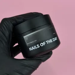 NAILSOFTHEDAY Top No Stress No Wipe Глянцевый топ без ЛЖ и без УФ-фильтров АНТИЦЕРАПКА, 30 мл