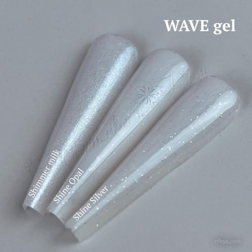 Wave Eurogel LFX Камуфлюючий, 30 г (Sand Shine, Milk SILVER, Milk OPAL, Shimmer) led