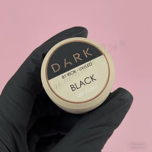 DARK Black gel paint Фарба для дизайну, 5 г