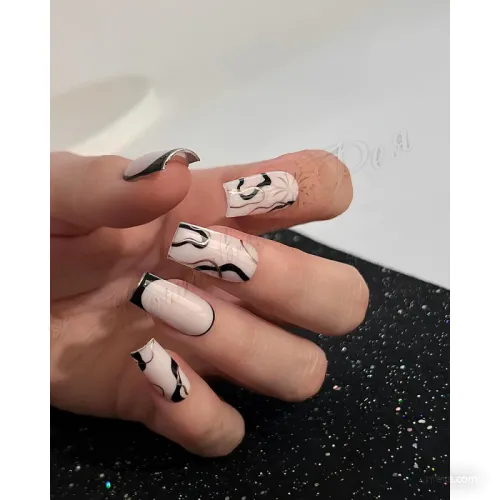 DARK Gel paint (Rose Gold, Black, White) Краска для дизайна, 5 г