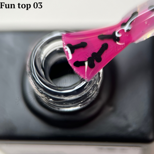 NAILSOFTHEDAY Fun Top Гинцевый топ с эффектным декором без липкого слоя, 10 мл