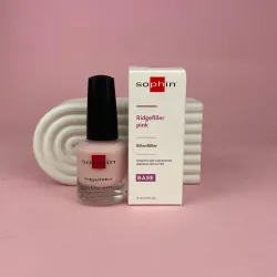 SOPHIN Ridgefiller pink Средство для заполнения неровностей ногтей розовое, 12 мл