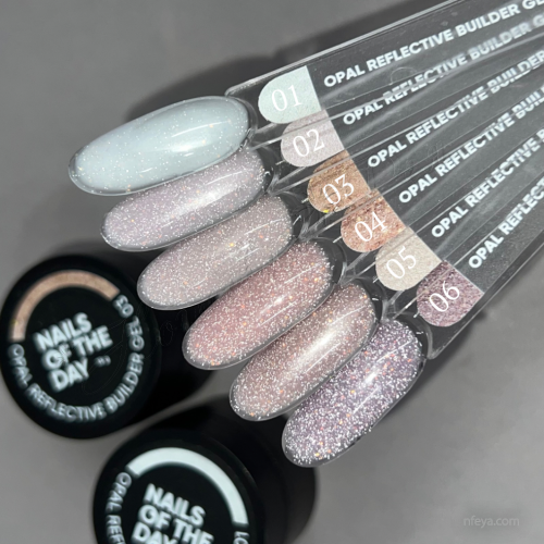 NAILSOFTHEDAY Opal Reflective Builder gel Будівельний світловідбивний гель, 15 мл