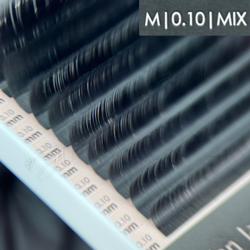 Design Lashes Вії чорні M-0,10мм Мікс (10 ліній)
