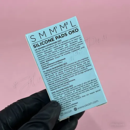 OkO Silicone Pads, Набор валиков для ламинирования ресниц, 5 пар (S, M, M1, M2, L)