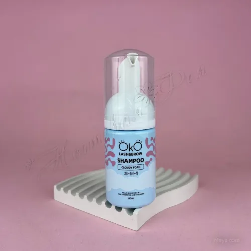 OkO Shampoo Cloudy Foam 3-in-1, Шампунь-піна демакіяж-очищення-знежирення, 80мл
