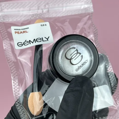 Gemely Mirror Powder Втирання (Pearl, Bronze, Golden, Pink, Silver metallik), 0,3-0,5 г