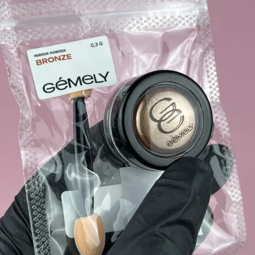 Gemely Mirror Powder Втирання (Pearl, Bronze, Golden, Pink, Silver metallik), 0,3-0,5 г