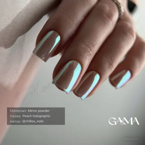 GaMa Mirror Powder Втирка (Peach Holographic, Moon Light), 0,3 г
