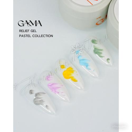 Relief Gel Pastel Collection Рельеф гель Пастель коллекция гелевых паст для объемных дизайнов, 5 г