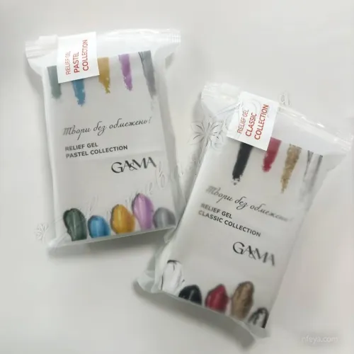 Relief Gel Classic Collection Рельеф гель Классическая коллекция гелевых паст для объемных дизайнов, 5 г