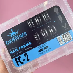 Designer Poligel Nail forms & Molds Верхние формы+молды, 144 шт+36 шт