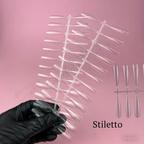 WAVE Гелевые типсы (oval, ballerina, squire, stiletto), 2 планшетки