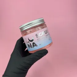 LUNA Scrub Sweet Bubble Kiss Скраб для рук и ног с ароматом жвачки, 200 мл
