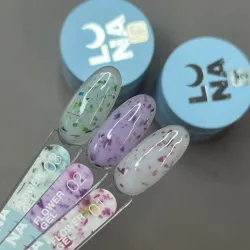 LUNA Flower Gel Гель для нарощування з сухоцвітами, 15 мл