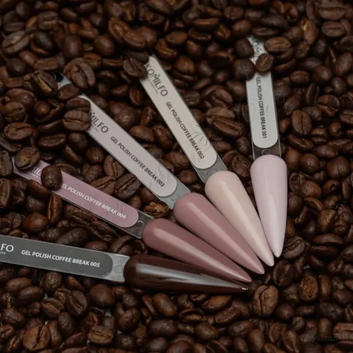 Komilfo Сoffee Break Гель-лак кремово-коричневих відтінків, 8 мл