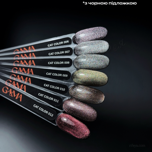 Gemely Cat color Гель-лак с эффектом кошачий глаз, 6 мл