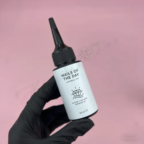 NAILSOFTHEDAY Universal Глянцевий топ без липкого шару з мінімальним вмістом UV-фільтрів, 50 мл