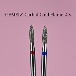 Gemely Carbid Cold Flame (2.3 Red, 2.3 Blue) Фреза полум'я карбід вольфрам, 1 шт