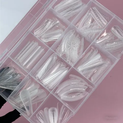 YAC Dual Nail Forms mix Набір верхніх форм для нарощування 12 в 1