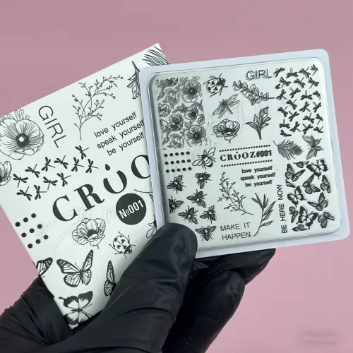 CROOZ Металева пластина для стемпінга 6х6 см