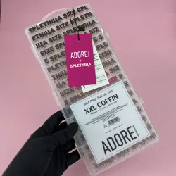 Adore+SPLETNIца Екстрадовгі гелеві тіпси (XXL coffin, XXL stilette), 240 шт